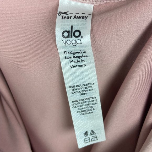 Alo Yoga High Waist Airlift Leggings Pink Size Medium Lavender Yoga Pants Tights - Picture 9 of 12
